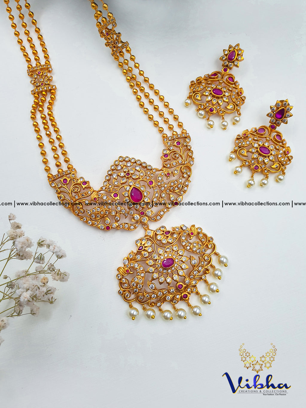 Multi Stand Long Haar With Earrings - VCCLH5083