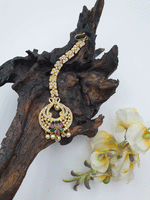 Bridal CZ floral designer mang tikka - VCCA16174