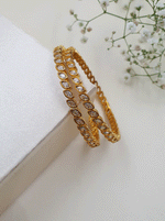 Cute And Simple Leave Bangles -VCCBA1071