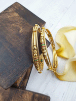 Beautiful And Cute Gold Plated Bangles - VCCBA1049
