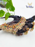 Matte Guthapoosalu Necklace With Earrings - VCCNE8568