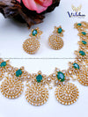 Vineeta Green CZ Stone Necklace - VCCNE7267