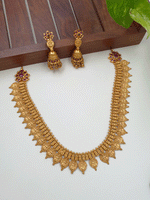 Traditional matte necklace with jumkha - VCCNE5235